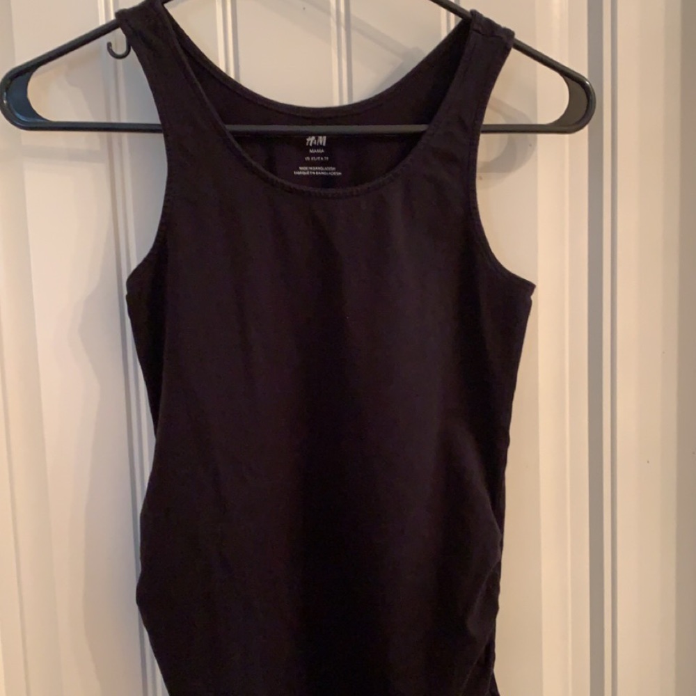H&M mama black tank top maternity size XS